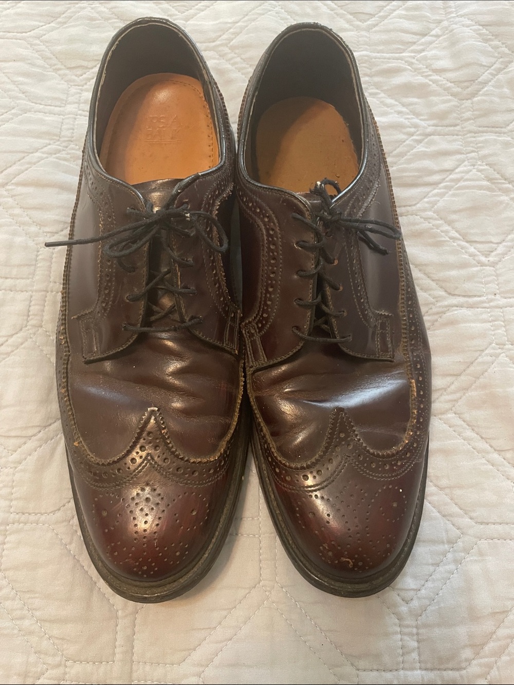 Jos. A. Bank Men's Brown Wingtip Derby Oxfords